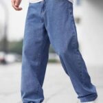 Men's Light Blue Baggy Fit Jeans – Relaxed Casual Denim Pants